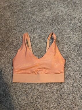Fabletics Shimmery Peach Sports Bralette